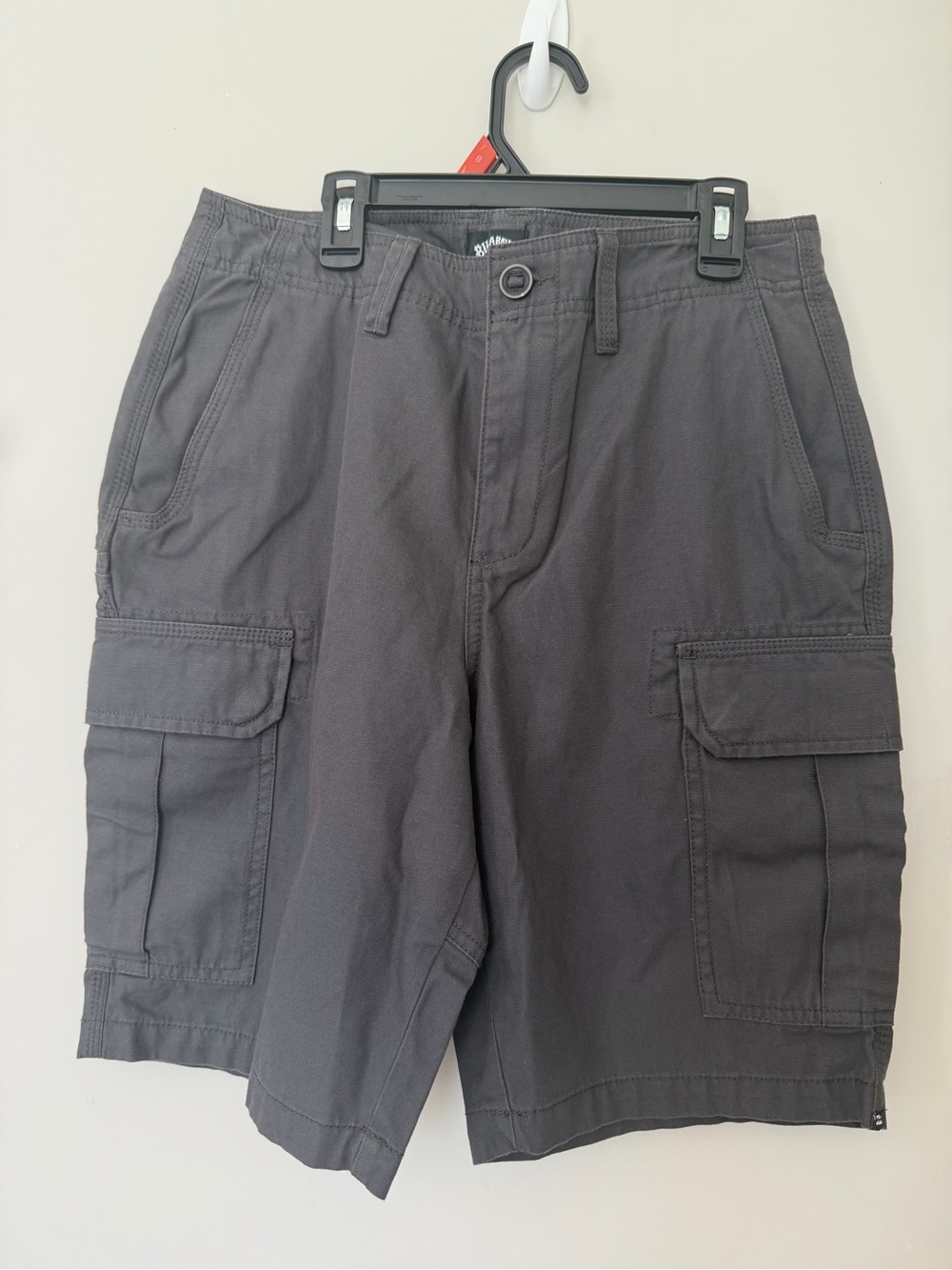 Billabong Men's Charcoal Cargo Shorts - Gray Utility Pockets